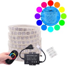 [쿨마켓] ED-84  터치리모컨 작동 RGB LED strip IP67 방수가능 2미터~100미터 스트립 라이트 야외 실외 인테리어 간판 장식 조명